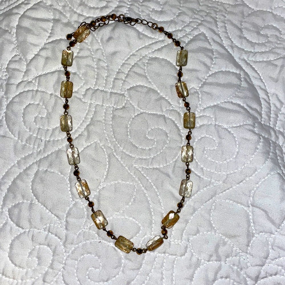 Crystal jewel choker necklace